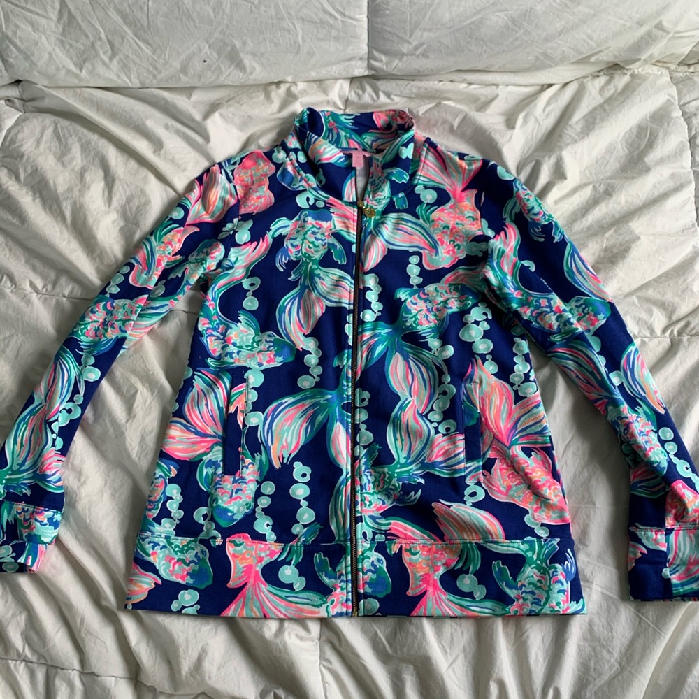 Lilly Pulitzer zip up sweatshirt! Never worn!